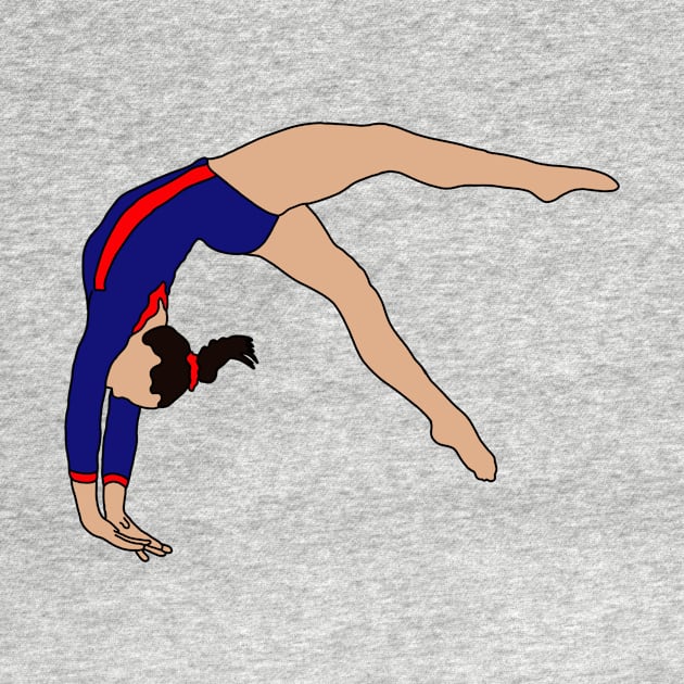 Emma Malabuyo Gymnastics Drawing by GrellenDraws